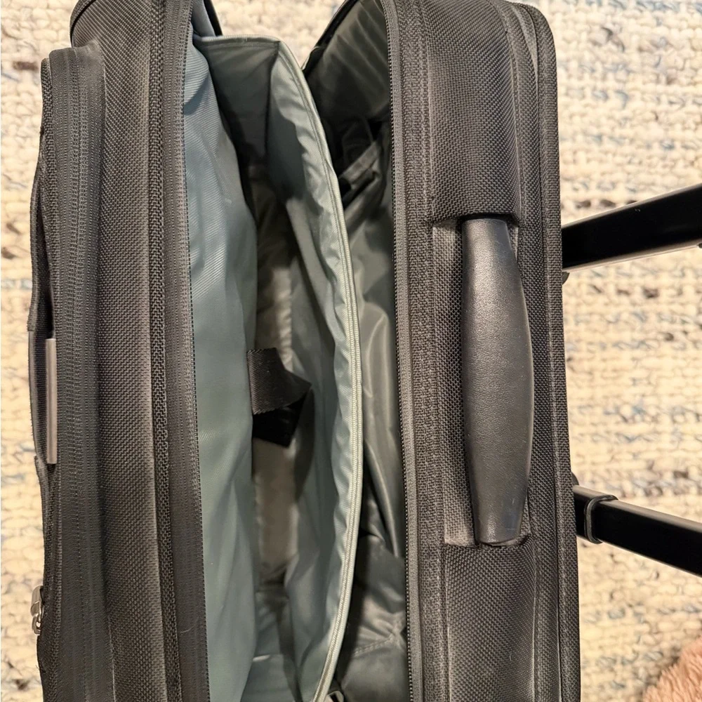 Briggs & Riley Black Laptop Briefcase with Front Pocket and Top Handle